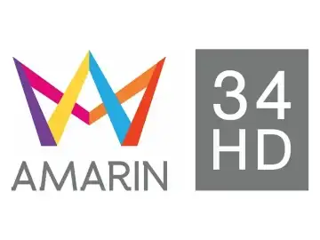 The logo of Amarin TV 34