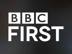 The logo of BBC First