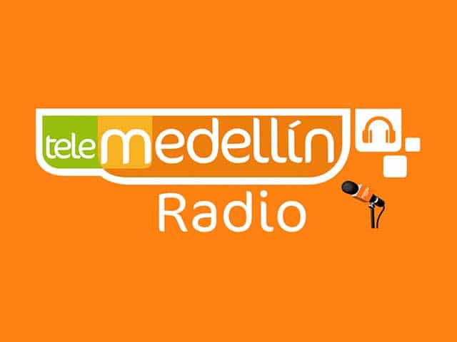 The logo of Telemedellin Radio