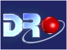 The logo of DR TV