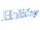 The logo of Holiday