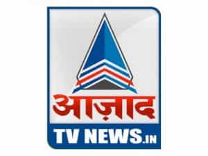 The logo of Azad TV News