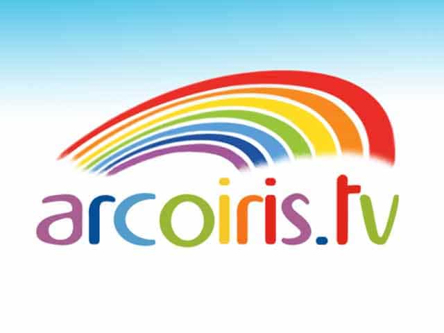 The logo of Arcoiris TV