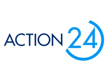 The logo of Action 24 TV
