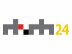 The logo of RTSH 24 HD