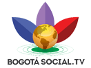 The logo of Bogotá Social TV