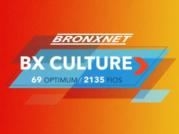 The logo of BronxNet: BX culture