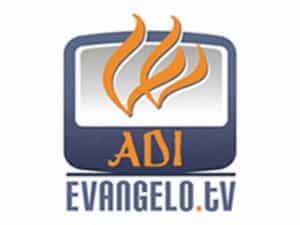 The logo of Evangelo TV