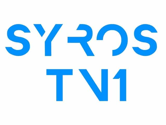 The logo of Syros TV 1
