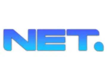The logo of NET. Televisi Masa Kini