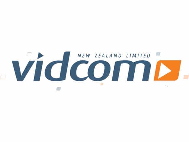 The logo of Vidcom New Zealand
