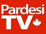 The logo of Pardesi TV