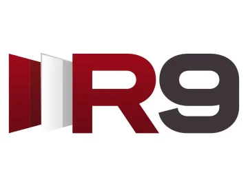 The logo of R9 TV