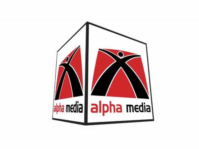 The logo of TV Alpha Media
