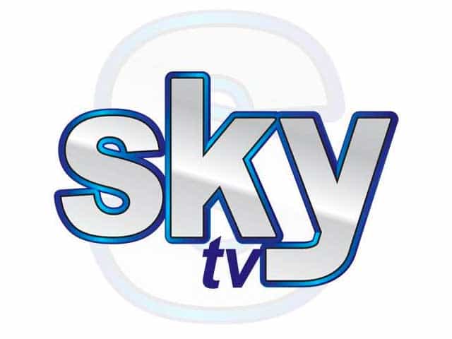 The logo of Sky TV