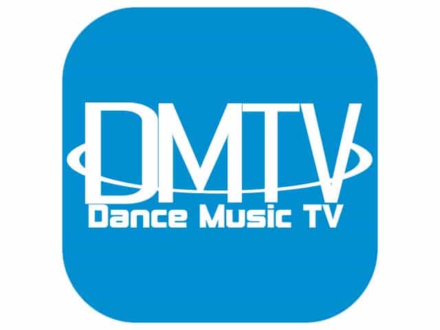 The logo of DMTV - Dance Music TV
