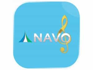 The logo of Navo TV