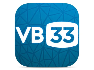 The logo of VB33 TV