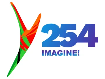 The logo of Y254 TV